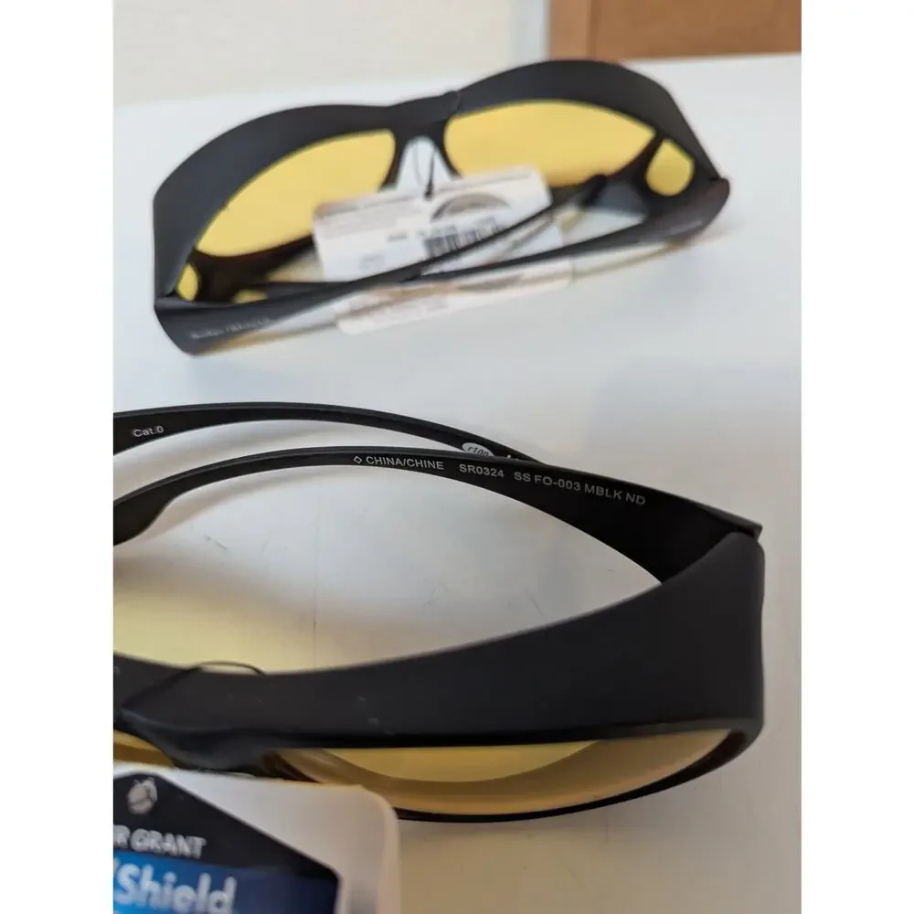 Foster Grant Solar Shield Night Drivers 10600712.MCV glasses NWT set of 2